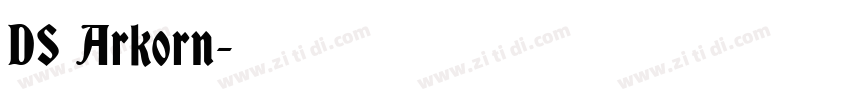 DS Arkorn字体转换